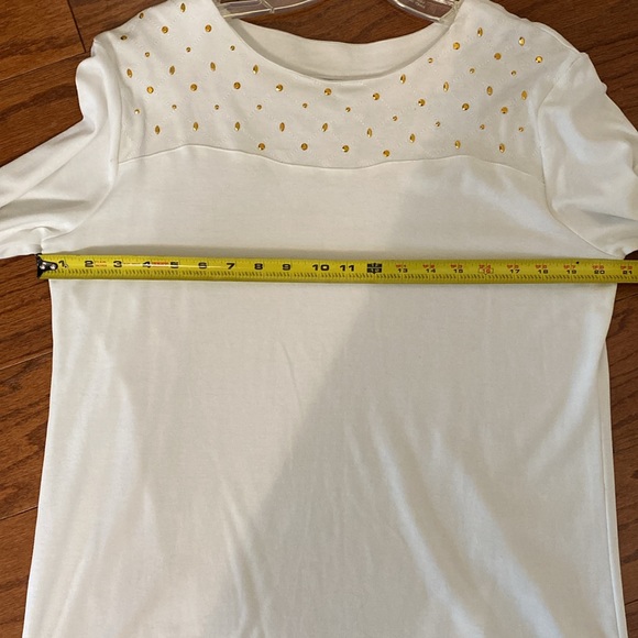 Southern Lady vintage o/s blouse w/sequence. M - Picture 9 of 9